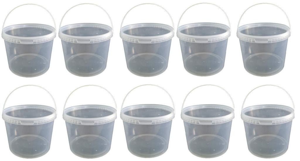 SILPLAST Eimer mit Deckel 5L x 10 Kunststoffeimer 5 Liter Produktbild 
