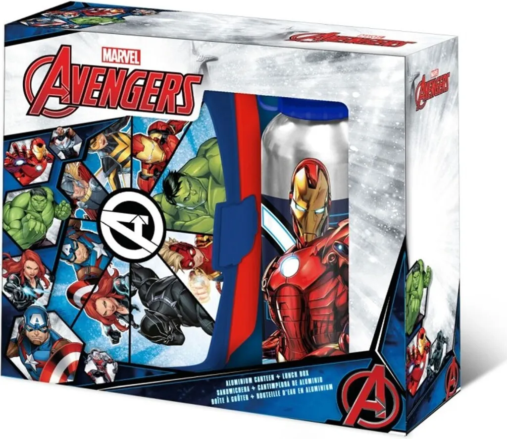 Marvel: Avengers - Set da pranzo: cestino per il pranzo e bottiglia d'acqua - 6