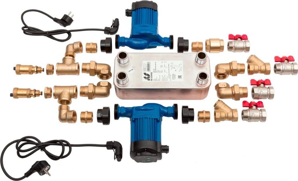 Tauscher-Pumpen-kupferfarbig-Satz 40