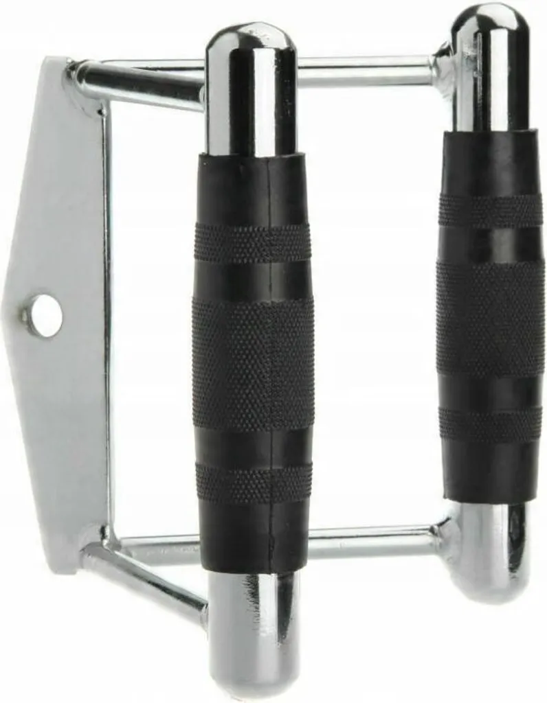 Poignée de musculation en acier avec grip moleté et forme étroite - 4