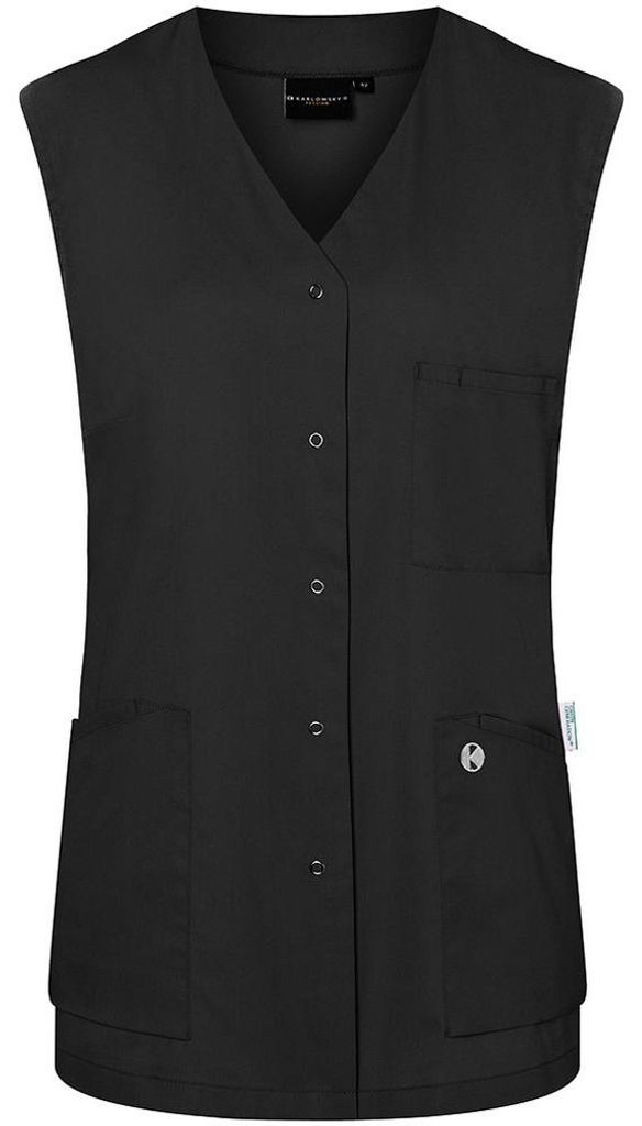 Karlowsky - "Essential" Arbeitsschürze für Damen Ärmellos FK3161 (34 DE) (Schwarz)