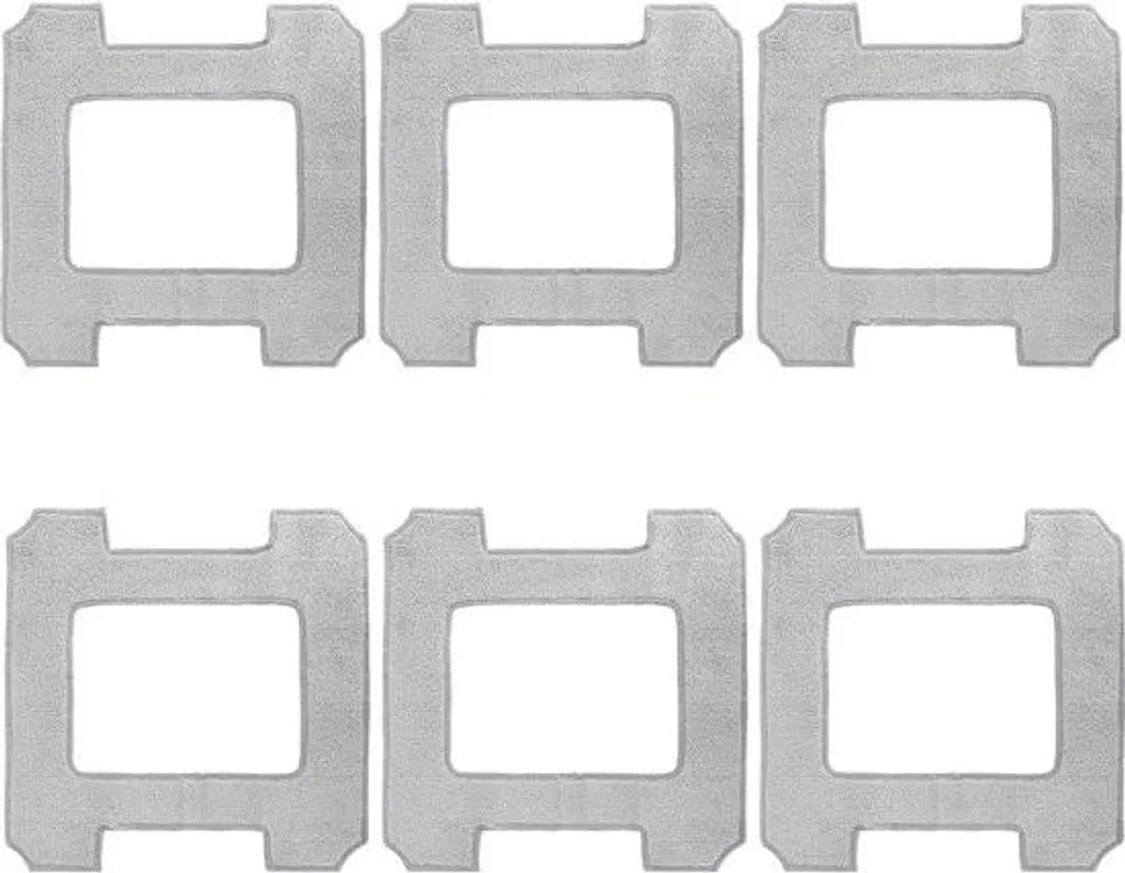 Lot de 6 Lingettes de Remplacement Lavables pour Robots Winbot W2 W1