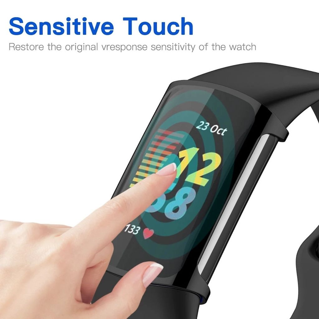 Für Fitbit Charge 6 / 5 Kunststoff / Silikon