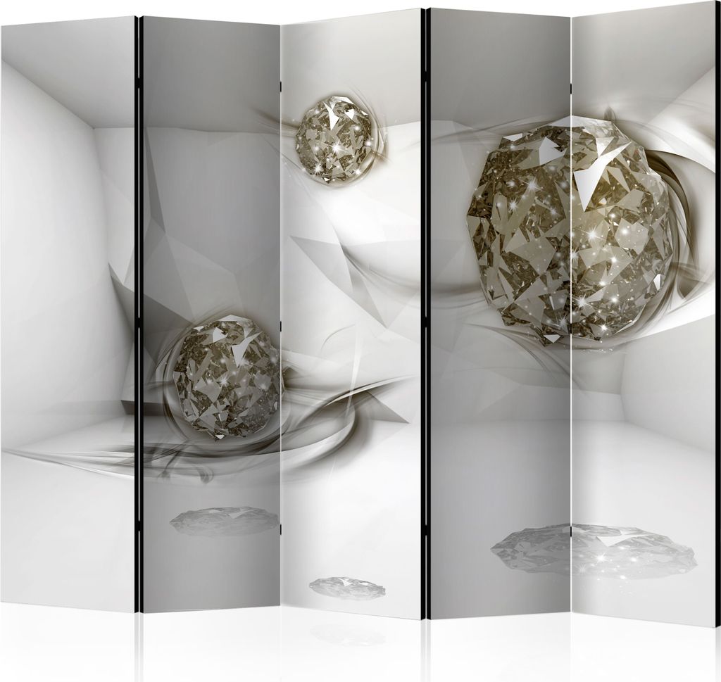 Neuheit! Dekorativer Paravent Raumteiler Trennwand Foto-Paravent Spanische Wand XXL 3D Abstrakt Diamant 225x172 cm a-A-0131-z-c