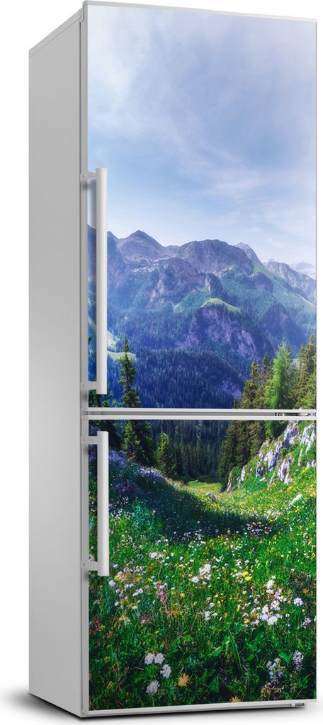 Tulup Kühlschrankdekoration - 70x190 cm - Aufkleber auf dem Kühlschrank - Landschaften Alpen