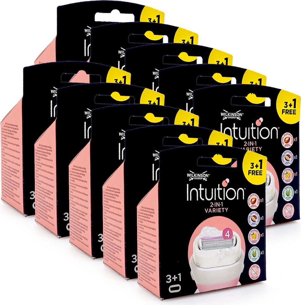 Lamette Wilkinson Intuition 2-in-1 Variety, confezione da 4 Immagine del prodotto 