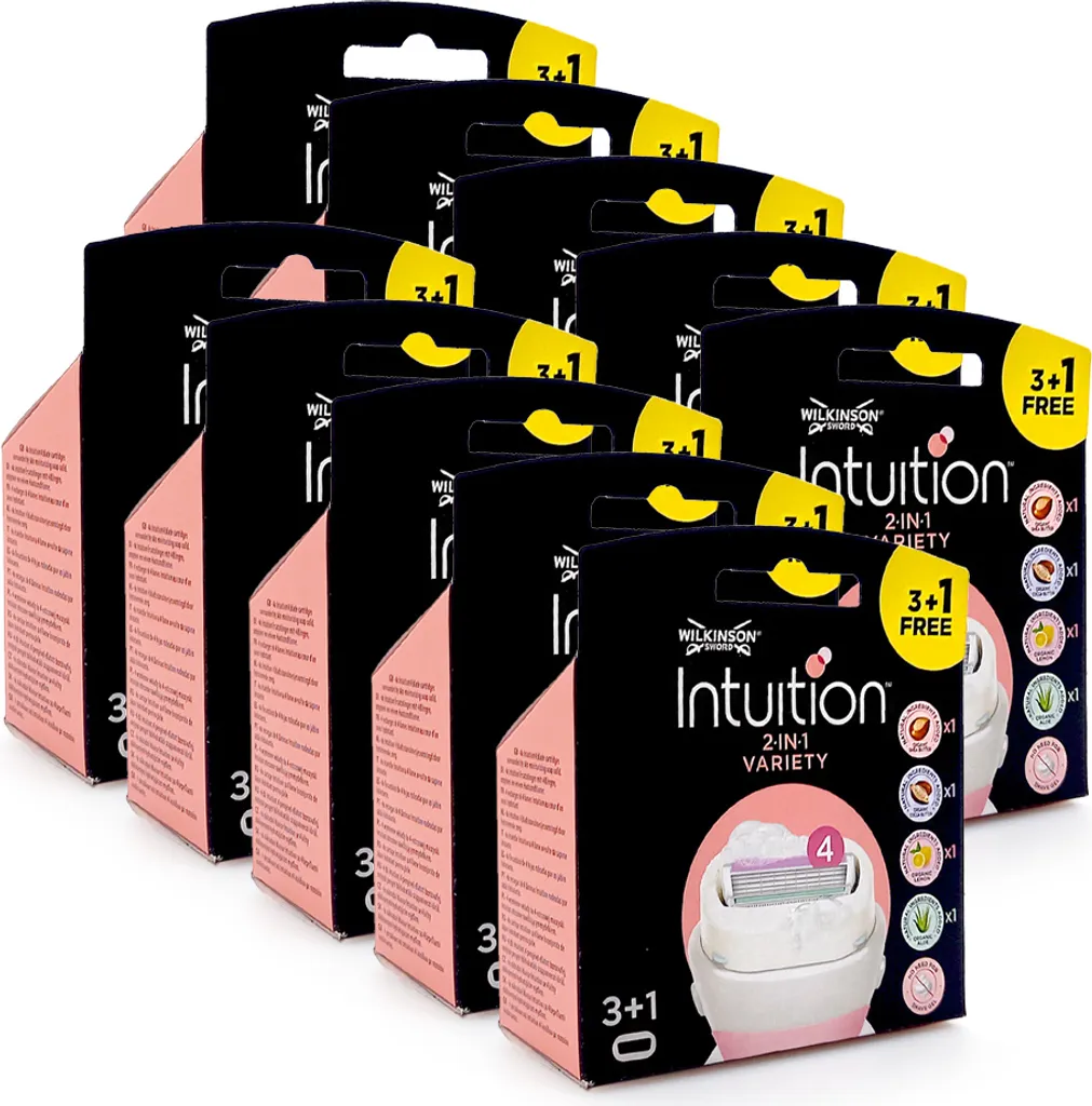 Lames de Rasoir pour Femme Wilkinson Intuition Variety - Lot de 4 x 10