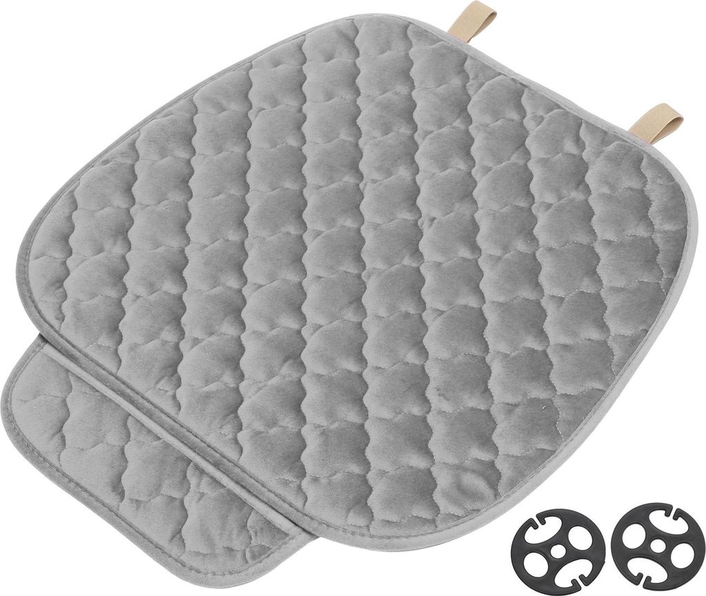 1 Stk. 50,5x58cm Universal Autositzkissen - für Autofahrten Sitzschutz Pad Abdeckung Anti-Rutsch - Polyester Grau