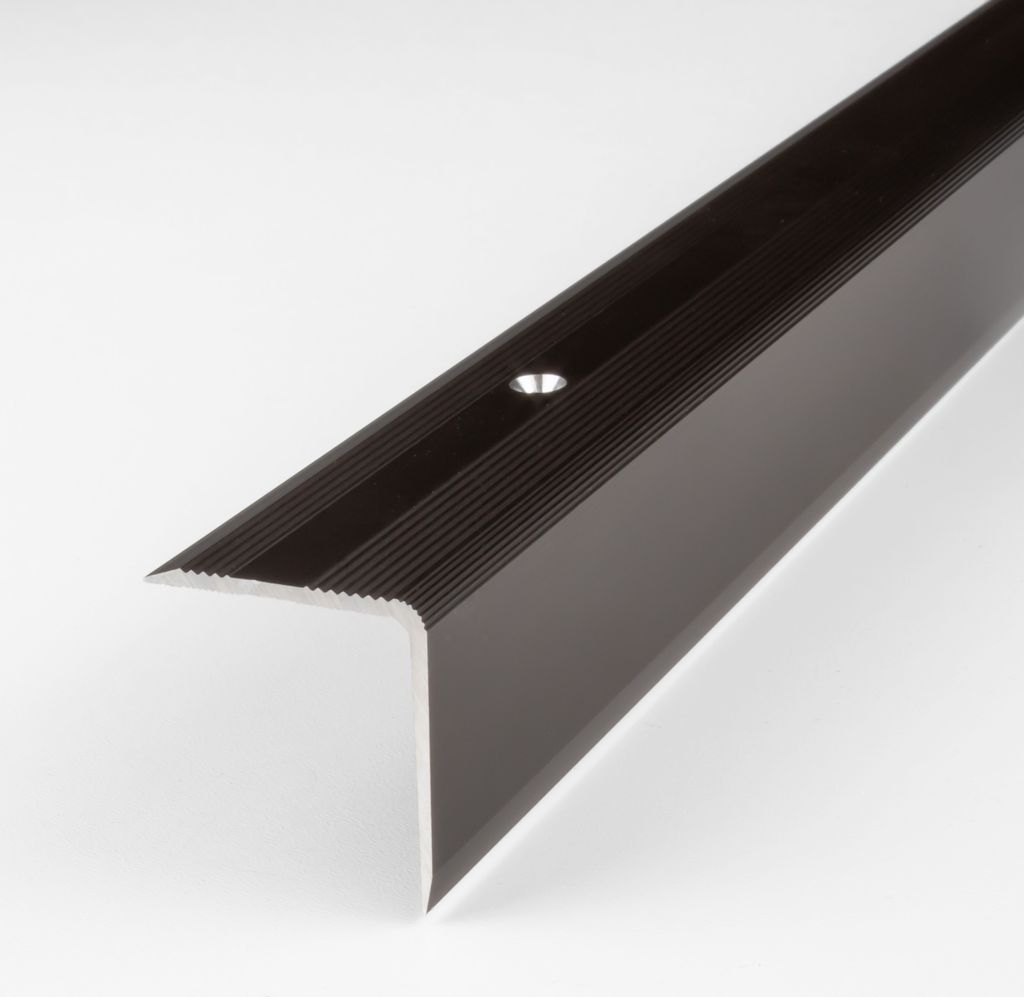 PROVISTON | Treppenkanten- & Winkelprofil | Aluminium | 30 x 32 x 1000 mm | Bronze Dunkel