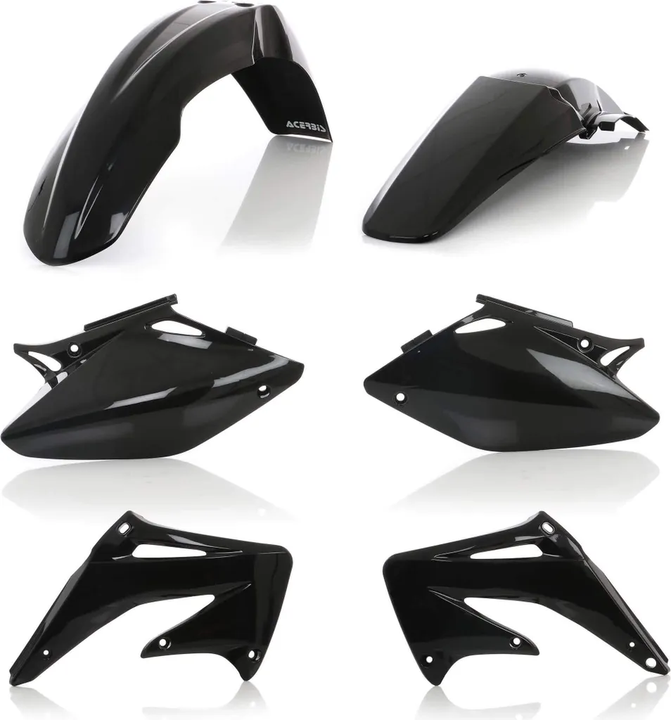 Kit Habillage Acerbis Noir Résistant et Flexible pour Honda CRF 450 R