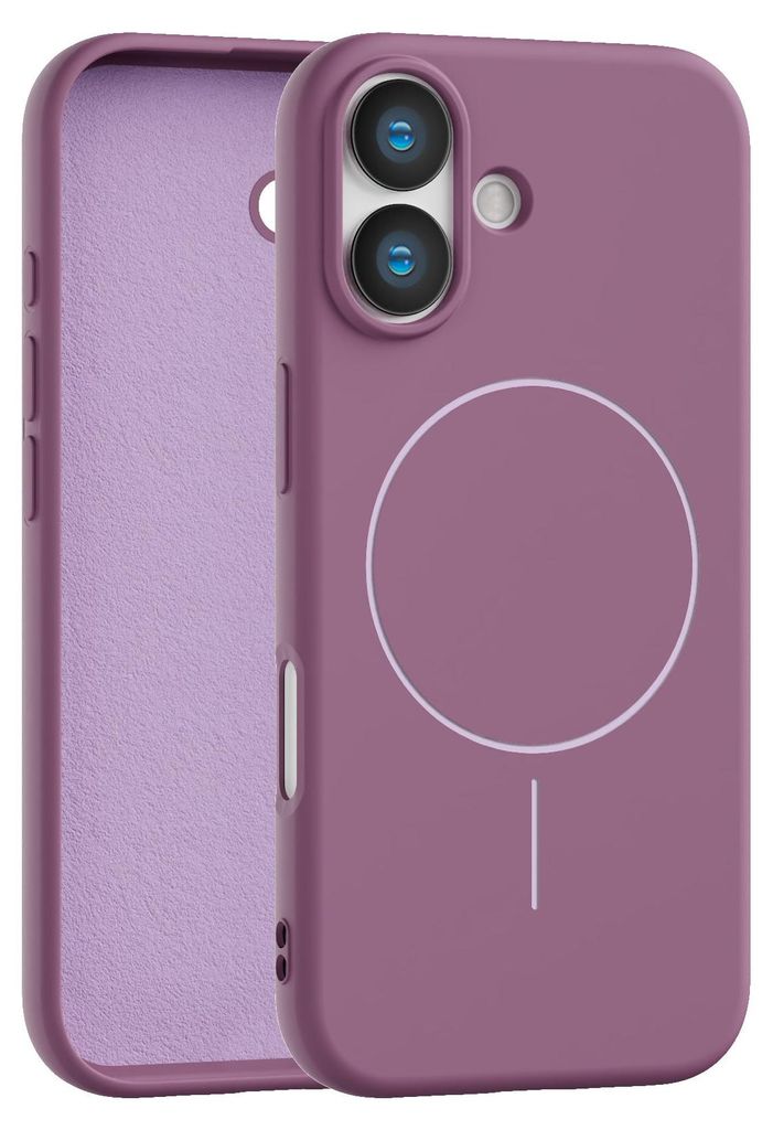Magnethülle für das iPhone 17 – Kompatibel mit MagSafe – Stoßfest, lila