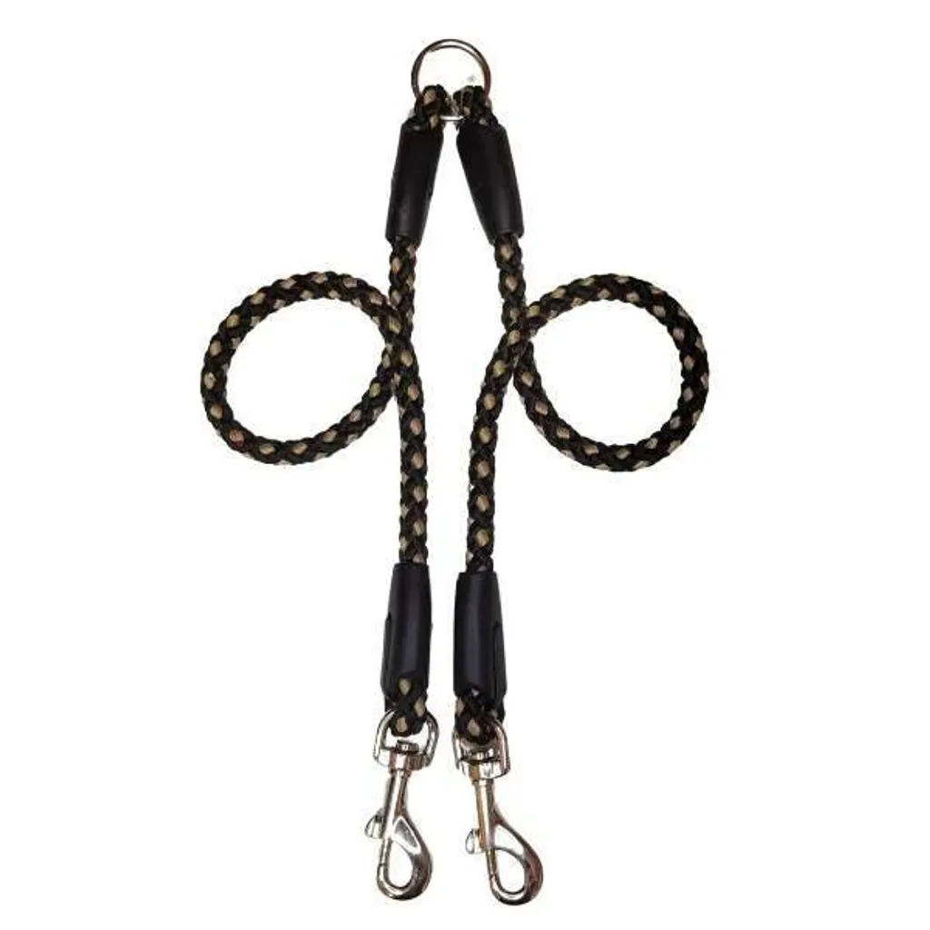 Guinzaglio Palkar 50cm x 14mm Nero-Beige: Guinzaglio Corto Addestramento