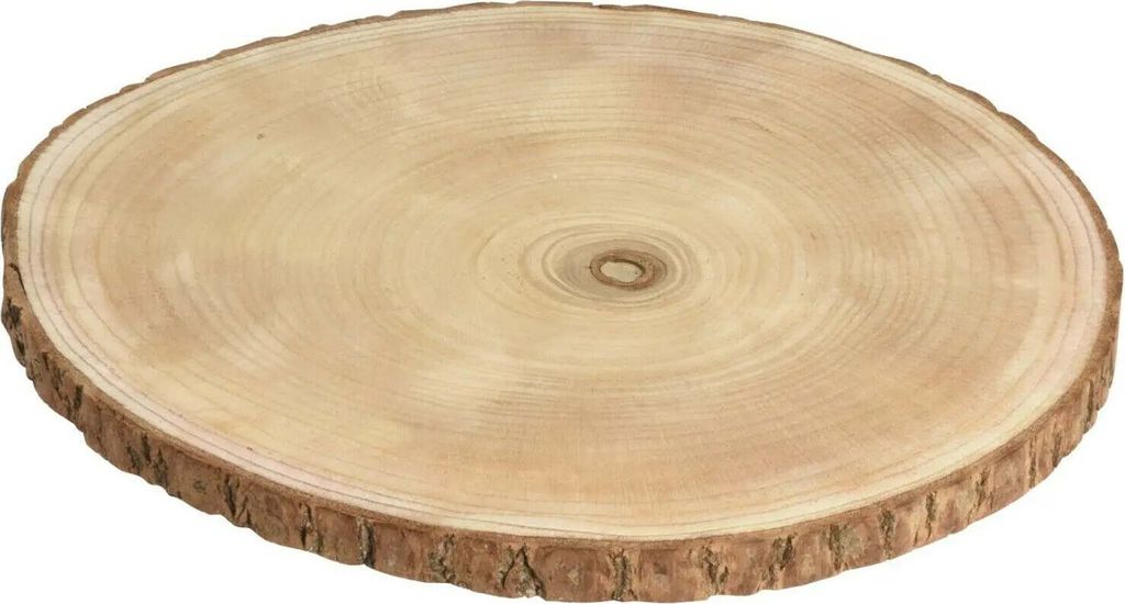 Holzbrett Baumscheibe Holz Brett Tischdeko Tablett Deko Produktbild 