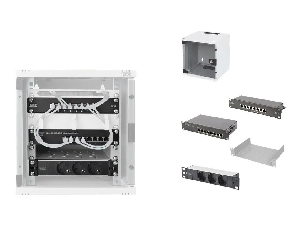 Organisez votre Réseau : Coffret Mural 6U DIGITUS 10 pouces Anti-Nœud