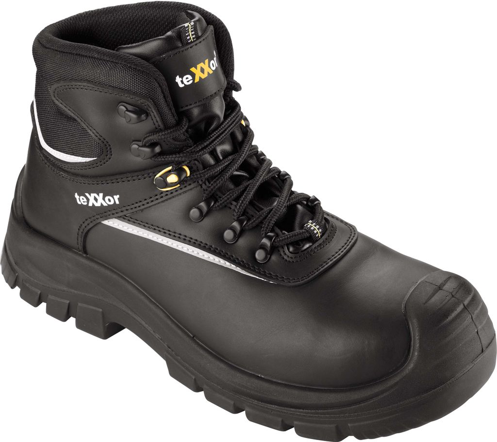 teXXor® S3-Sicherheitsschnürstiefel DIJON, Schwarz Produktbild 