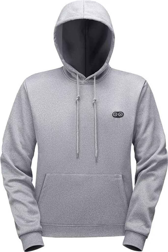 INF Felpa Riscaldata a Doppio Controllo - Controllo Intelligente a Tre Livelli Grigio 5XL