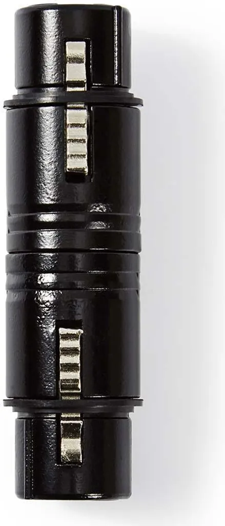 Adattatore XLR Femmina-Femmina 3 Pin Metallo Nero - Shop Online Professionale