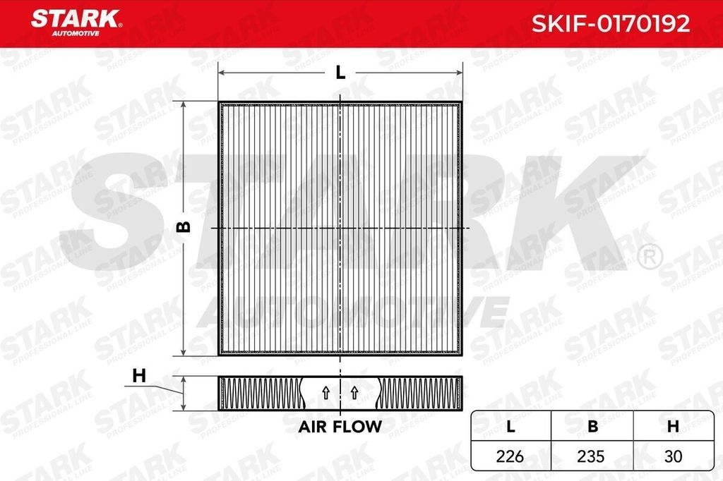 STARK SKIF-0170192 - OE 08R79SEA000A Innenraumfilter für Accord IX, Accord VII, Pilot, Legend IV (KB), CR-V IV (RM), CR-V III (RE), Civic VIII, Ci...