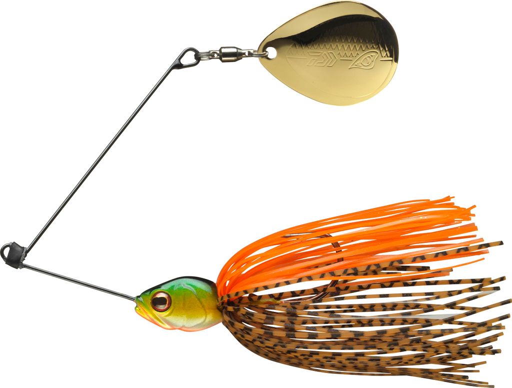 DAIWA Prorex FN Spinnerbait TG, mit Tungsten-Kopf / 1/0 / 8 g / 13 cm, Gold Perch / Gold, 15450-208
