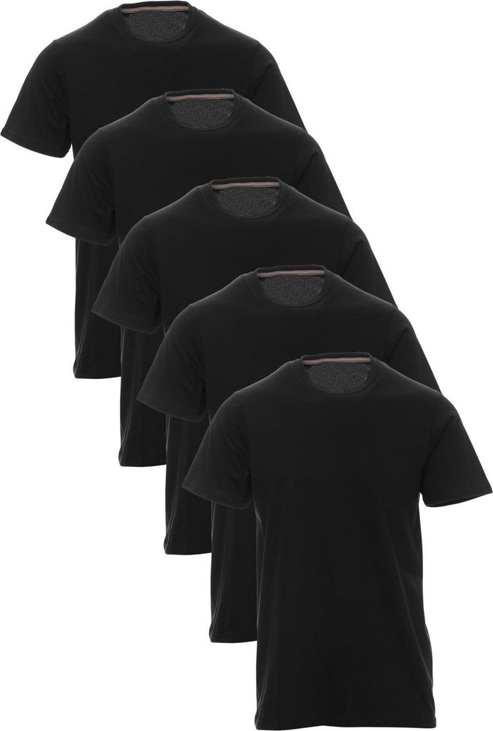 Mivaro Herren T-Shirt 5er Pack Basic Rundhals - Männer Tshirt 100% Baumwolle atmungsaktiv - kurzarm - Unterziehshirt - Regular Fit - bis Größe 5XL
