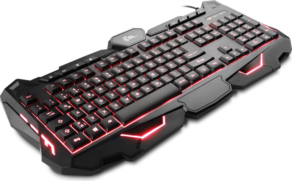 CSL Gaming LED Maus/Tastatur-Set, kabelgebunden, USB, Produktbild 3