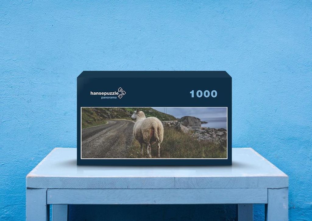 hansepuzzle 30167 - Schaf Puzzle, 1050 Teile, Reisen, 60,0 x 46,0cm mit hochwertiger Aufbewahrung, Kartonbox und wiederverschließbarem Beutel