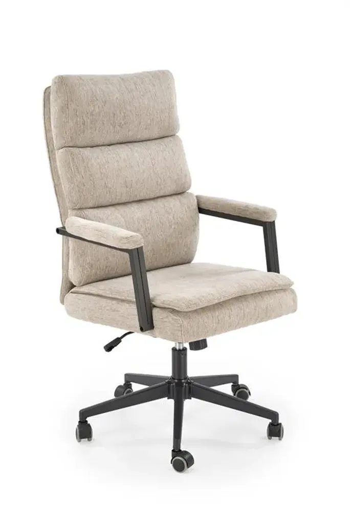 Fauteuil pivotant ADRIANO beige - Chaise de bureau design et confortable