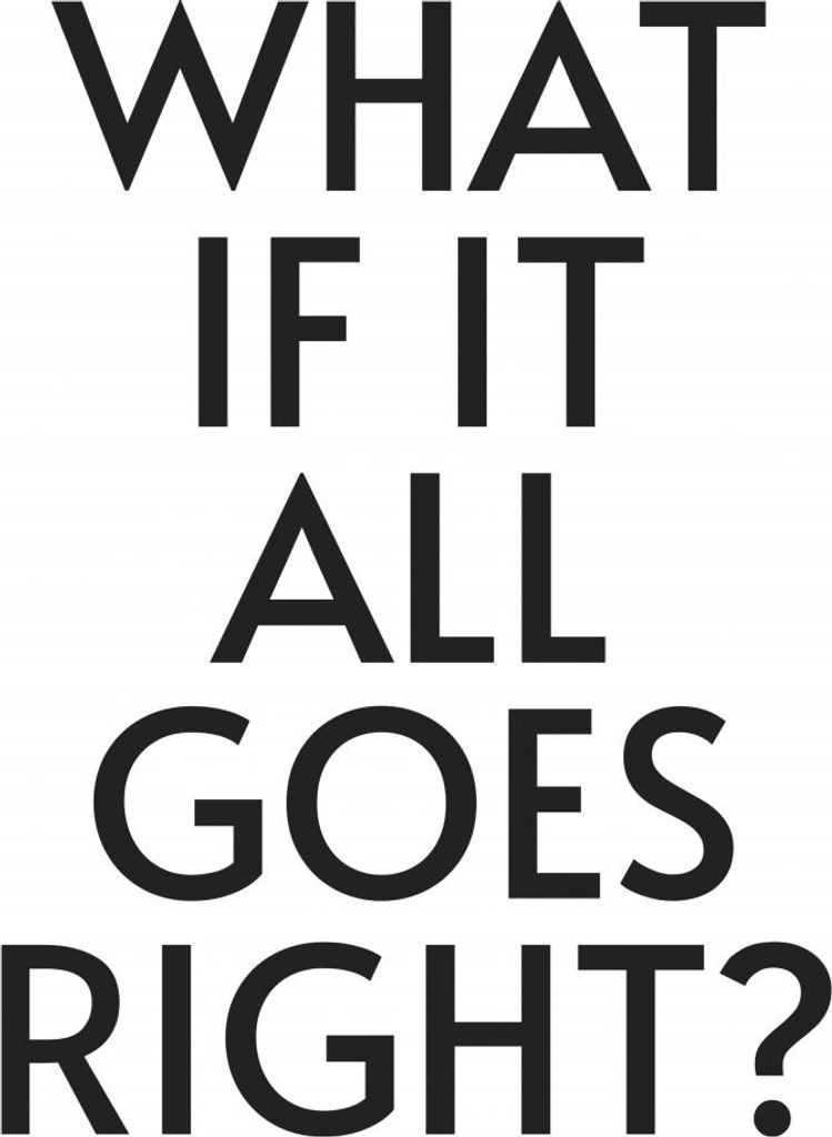 Plakat 50x70cm Mit Schriftzügen Moderner Spruch Was Wenn Alles Gut Geht