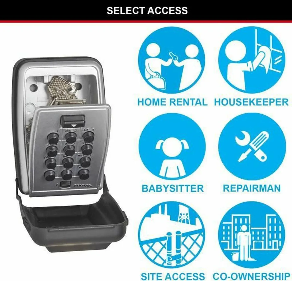 Coffre à Clés à Code Master Lock 5423EURD Robuste en Zinc pour Extérieur - 2
