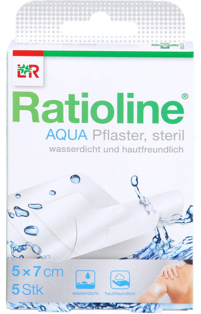 RATIOLINE aqua Duschpflaster Plus 5x7 cm steril Produktbild 