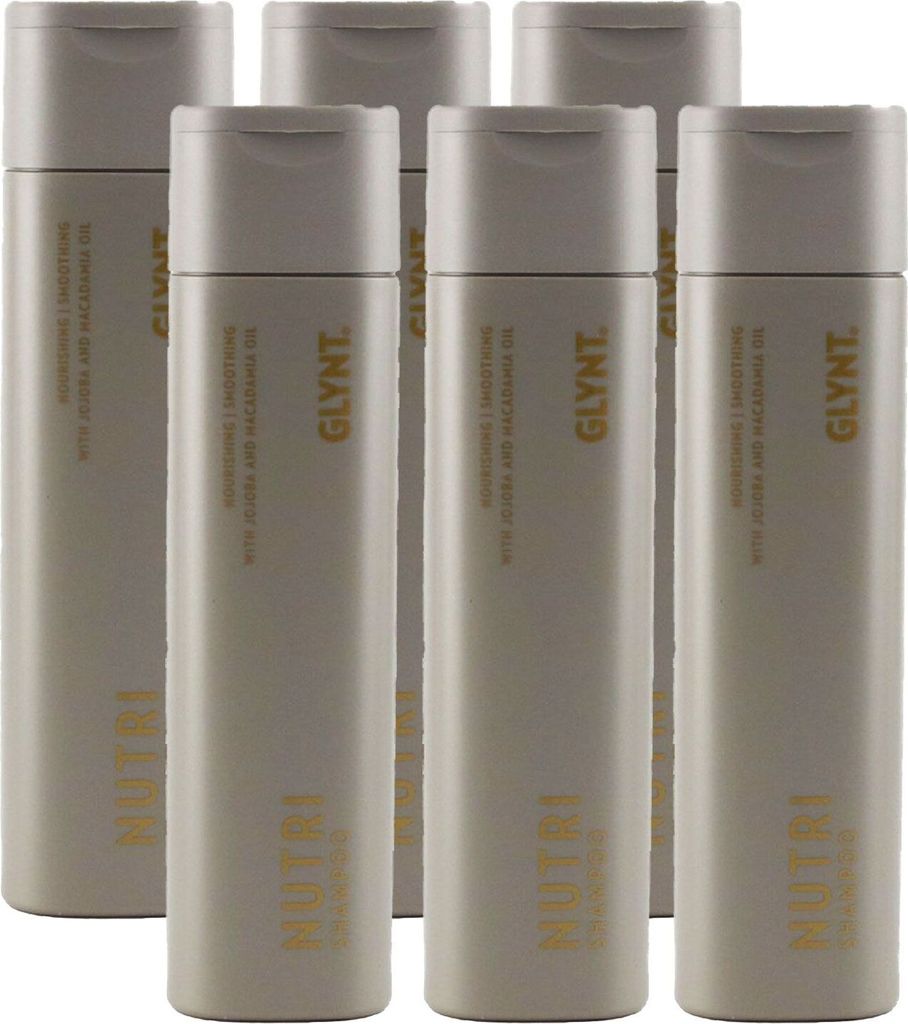 GLYNT Nutri 6 x 250 ml Shampoo für trockenes Haar Glanz & Produktbild 
