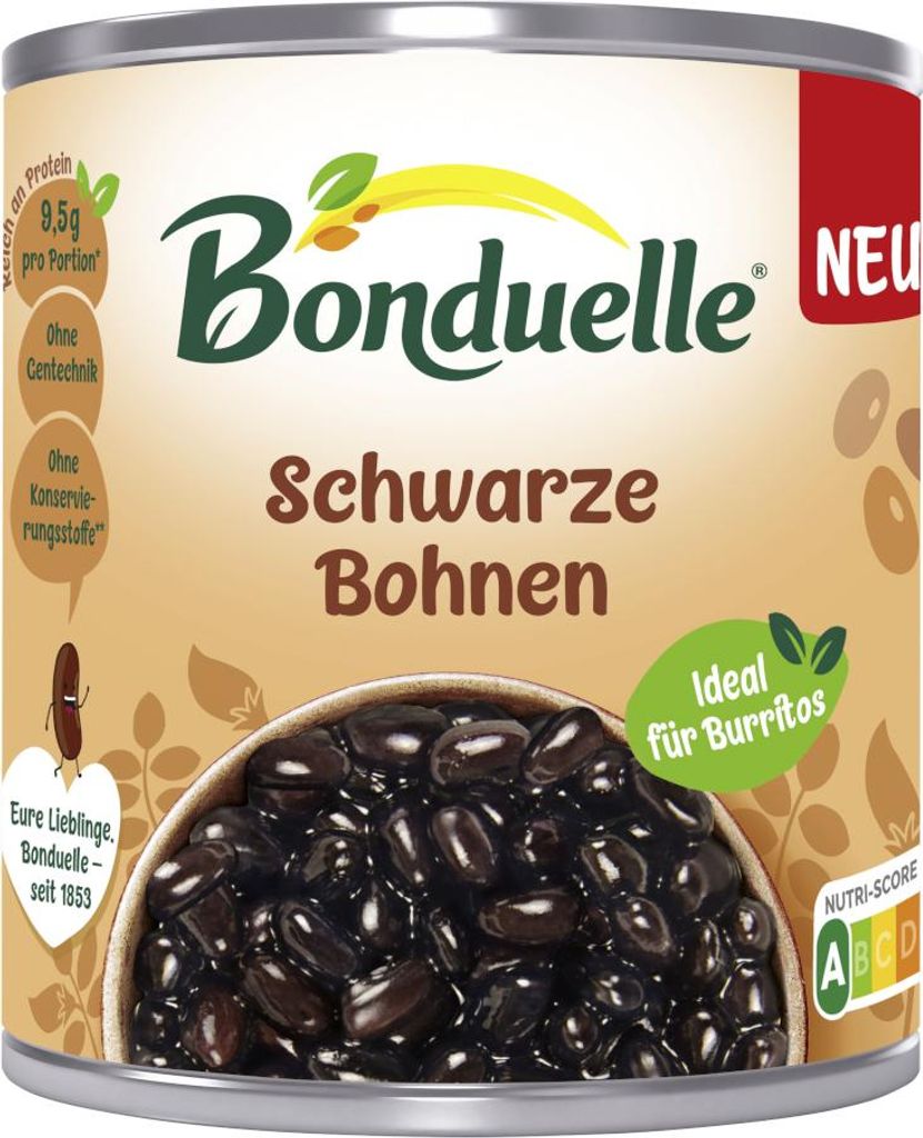 Bonduelle čierna fazuľa ATG 130g ideálna na burritos Obrázok produktu 