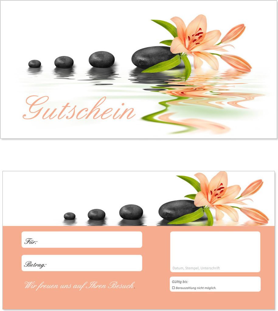 50 Stück Geschenkgutscheine (Wellness-616) - Produktbild 