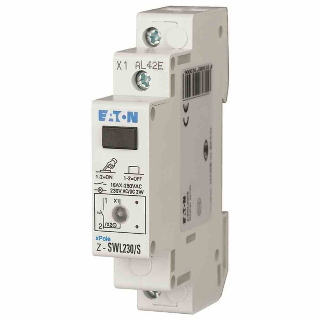 EATON Z-SWL230/S Schalter+LED 292300 230VACDC 1S 16A orange 292300