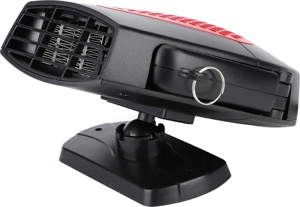Riscaldatore 24V Portatile Antiappannante - Design Rosso/Nero per Auto