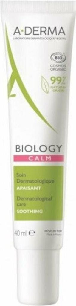 A product shot of a tube of A-Derma Biology Calm Dermatological Care.