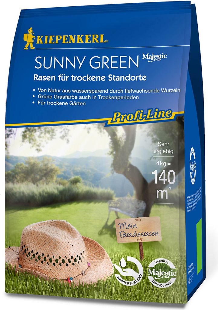 Artikelbild 1 von 'Majestic Sunny Green Rasen für trockene Standort (4 kg)'