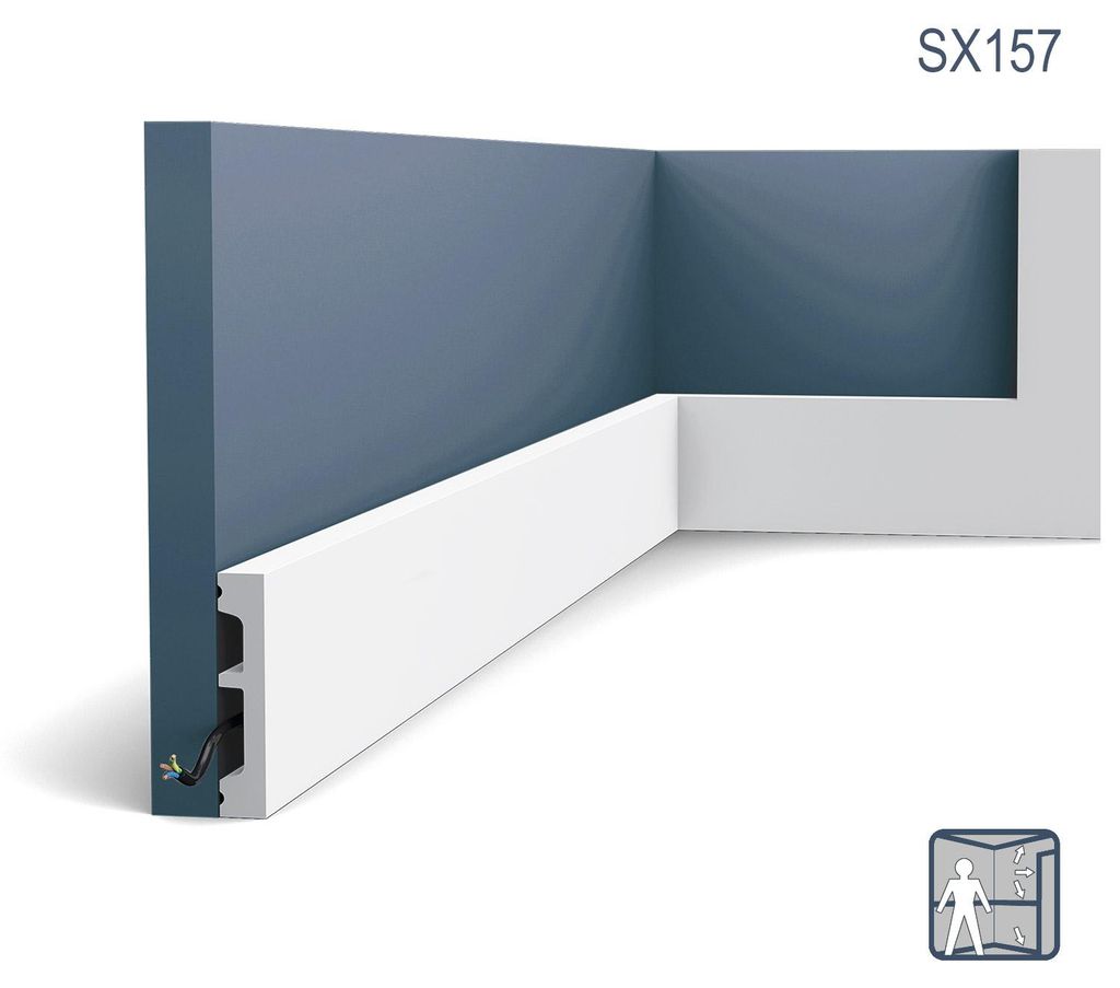 Orac Decor SX157 AXXENT SQUARE Sockelleiste Wandleiste Produktbild 