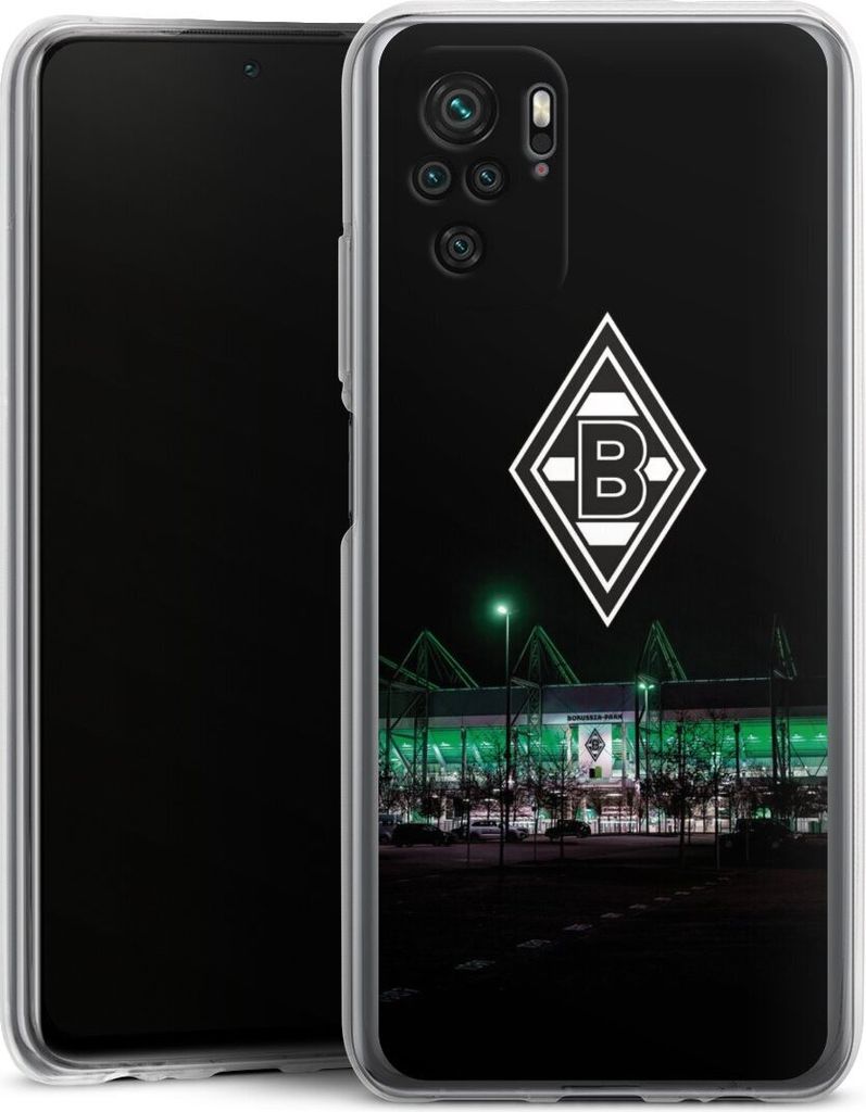 DeinDesign Handyhülle für Xiaomi Redmi Note 10S Silikon Hülle Case Smartphone Schutzhülle Borussia Mönchengladbach Offizielles Lizenzprodukt S...