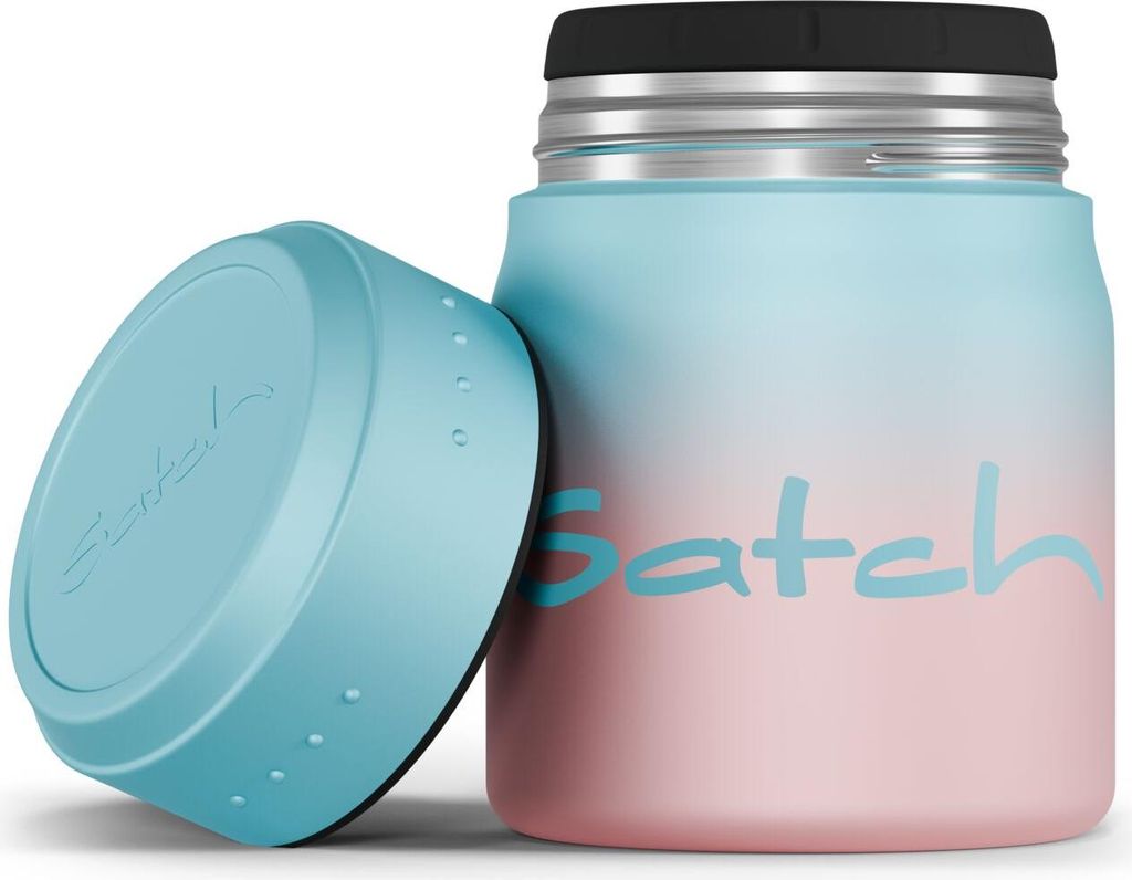 Satch Thermo Lunchbox Light Blue Graffiti 4tlg. Produktbild 