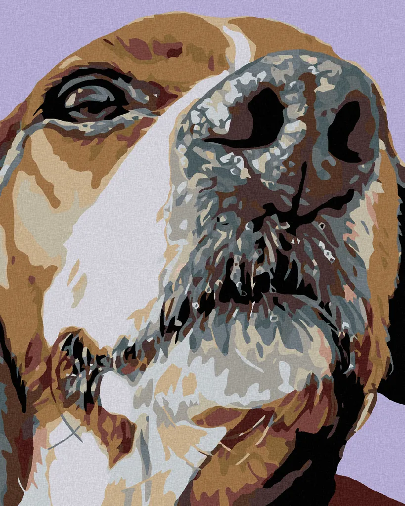 Kit Professionale Zuty Pittura Diamanti Beagle 40x50cm Alta Definizione