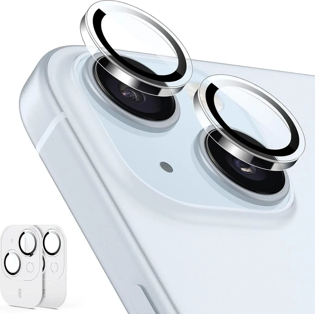 ESR Armorite Protection Caméra iPhone 15 et 14 Lot de 2 Ultra Résistant
