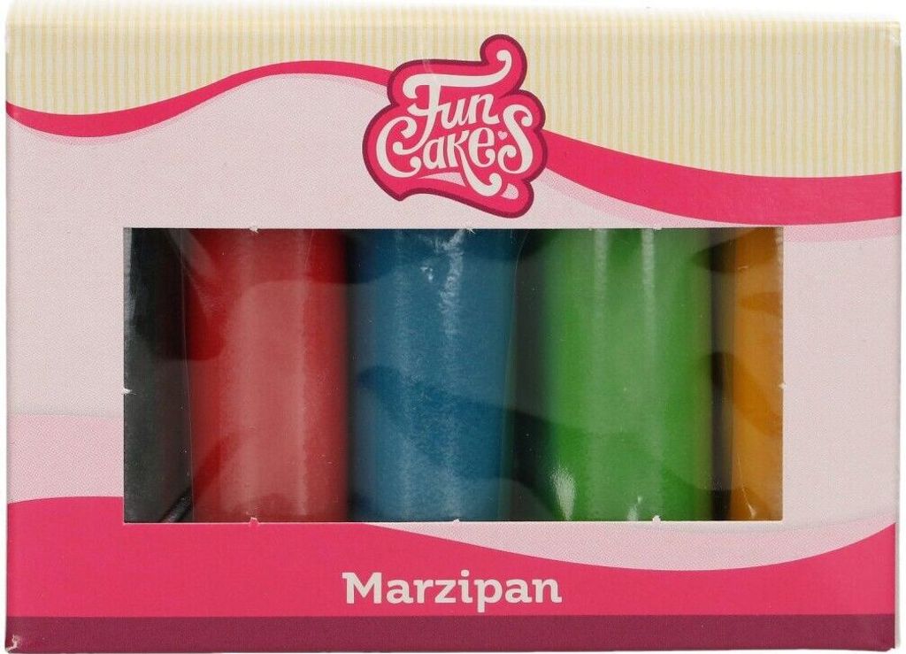 Ausgezeichnetes Marzipan-Set 5x100g gefärbt 1:5 Produktbild 