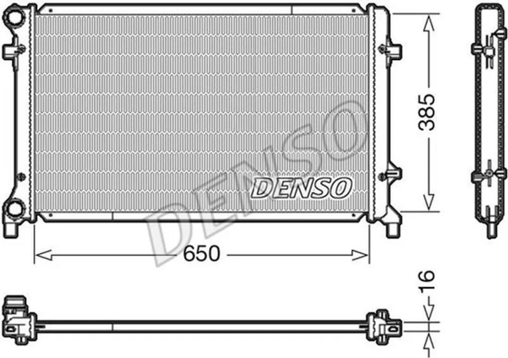 Évitez la surchauffe moteur avec le radiateur DENSO DRM02014 fiable
