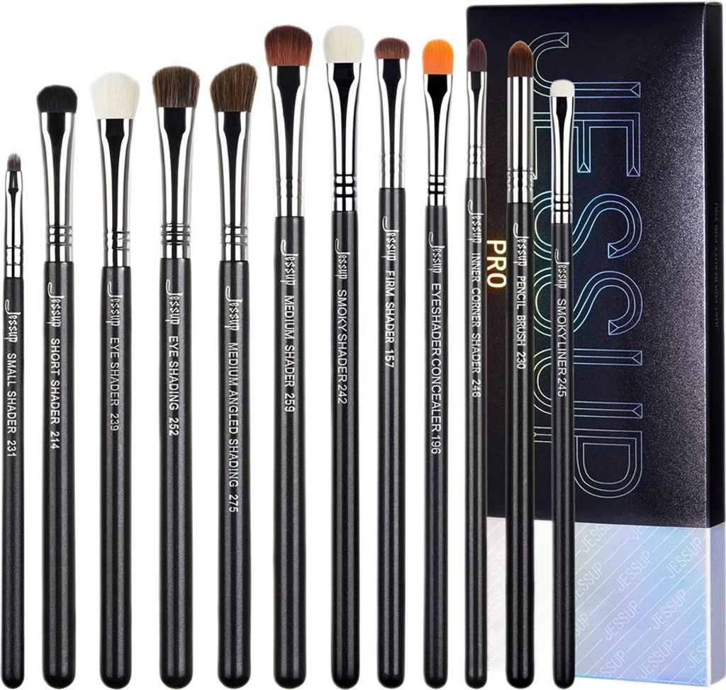 Jessup Pro 12-teiliges Augen-Make-up-Pinsel Set T339 für professionelle Lidschattenanwendung