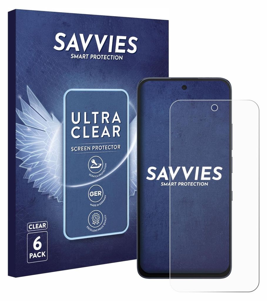 6x Für TCL NxtPaper 70 Pro Schutzfolie Savvies Displayschutz Display Schutz Folie Klar Transparent