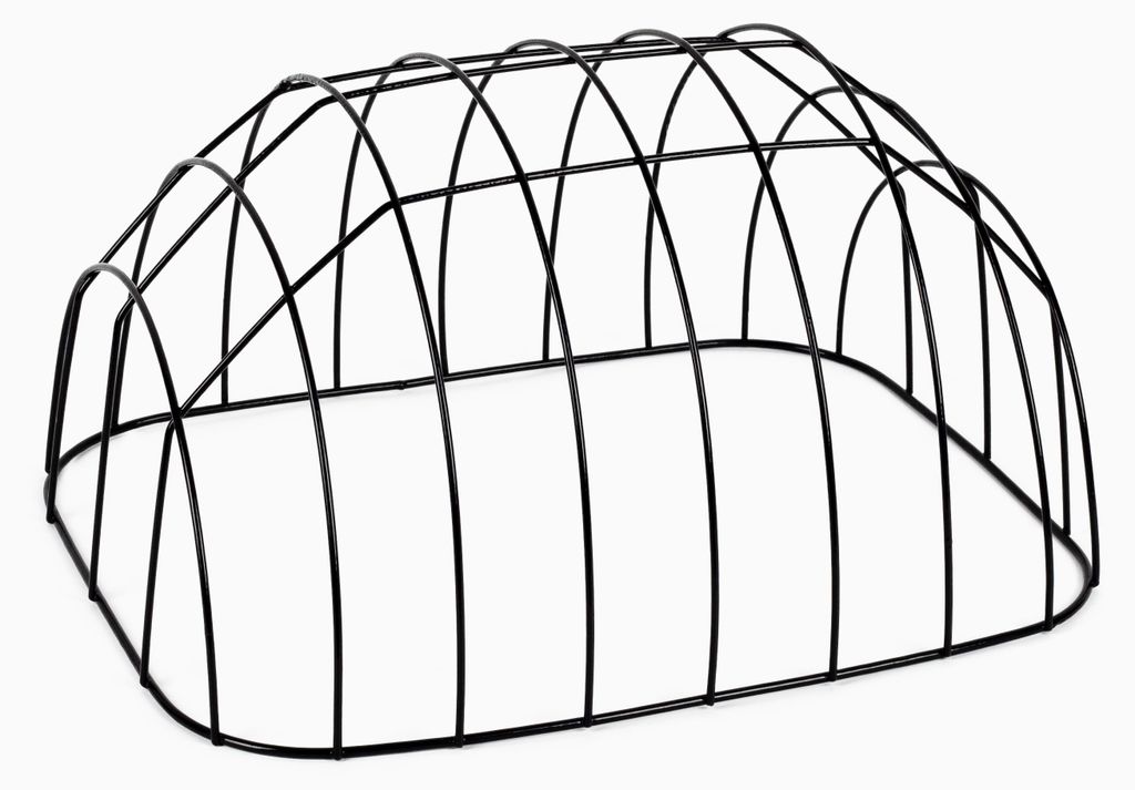 Metallgitter eckig schwarz 46 x 36 cm für Tigana Produktbild 