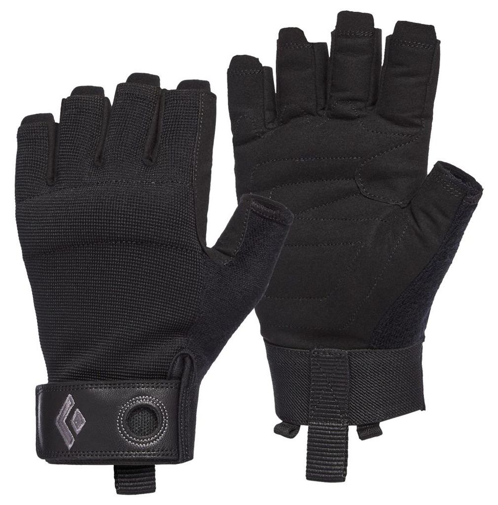 Crag Half-Finger Gloves Men black M