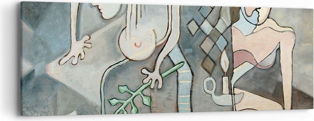 Bild auf Leinwand - Leinwandbild - Abstraktion modern - 90x30cm - Wand Bild - Wanddeko - Wandbilder - Leinwanddruck - Bilder - Kunstdruck - Wanddek...