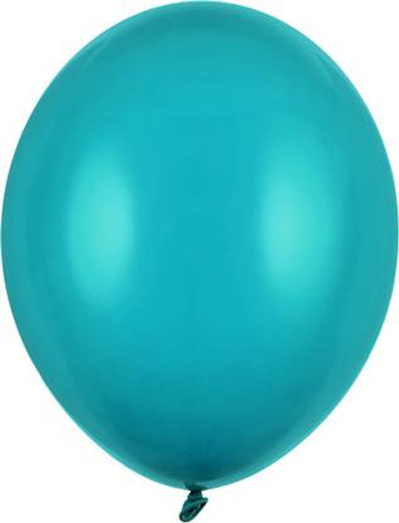 100 Partystar Luftballons türkis 23cm